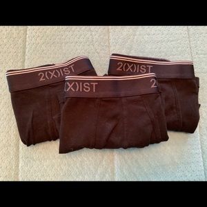 Set of 3 2(X)IST Men’s Black Trunk Briefs